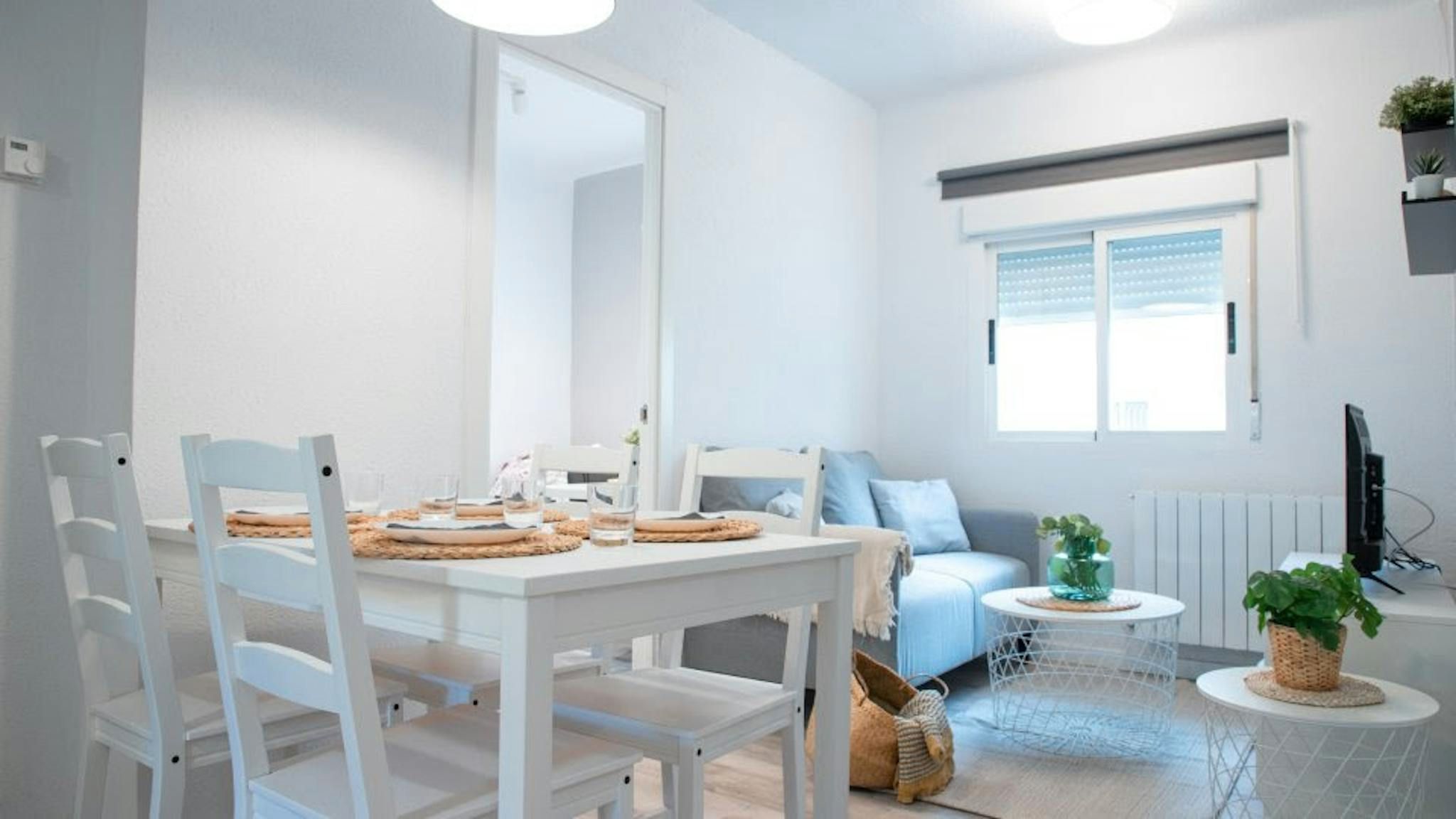 Bedroom of Flat to rent in  Madrid Capital  with Heating, Furnished and TV
