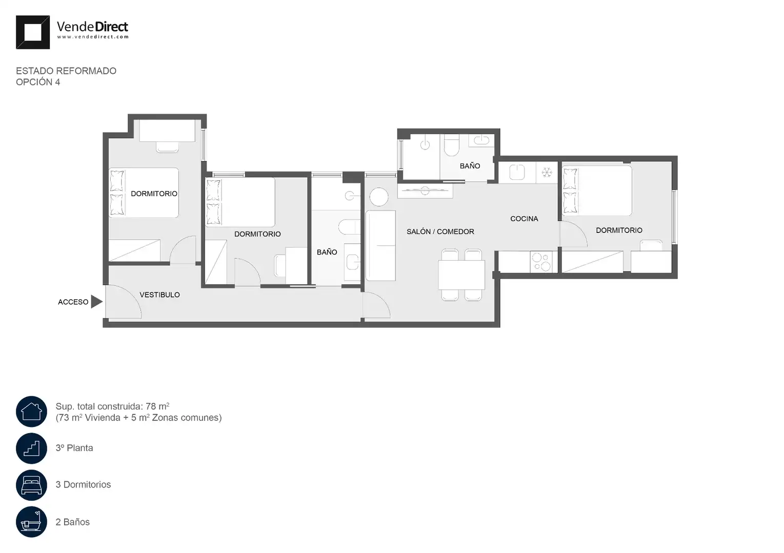 Appartamento con terrazza in vendita a Calle de Fernando el Católico, imagen 35