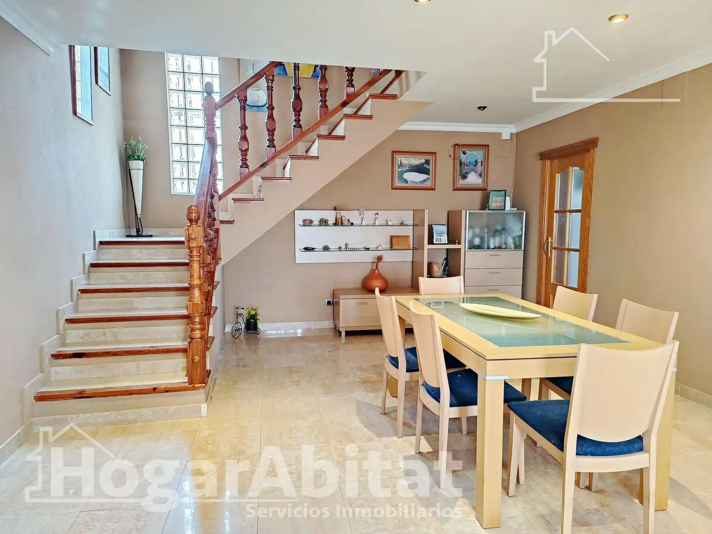 Esszimmer von Haus oder Chalet zum Verkauf in Castellón de la Plana / Castelló de la Plana mit Klimaanlage, Privatgarten und Terrasse