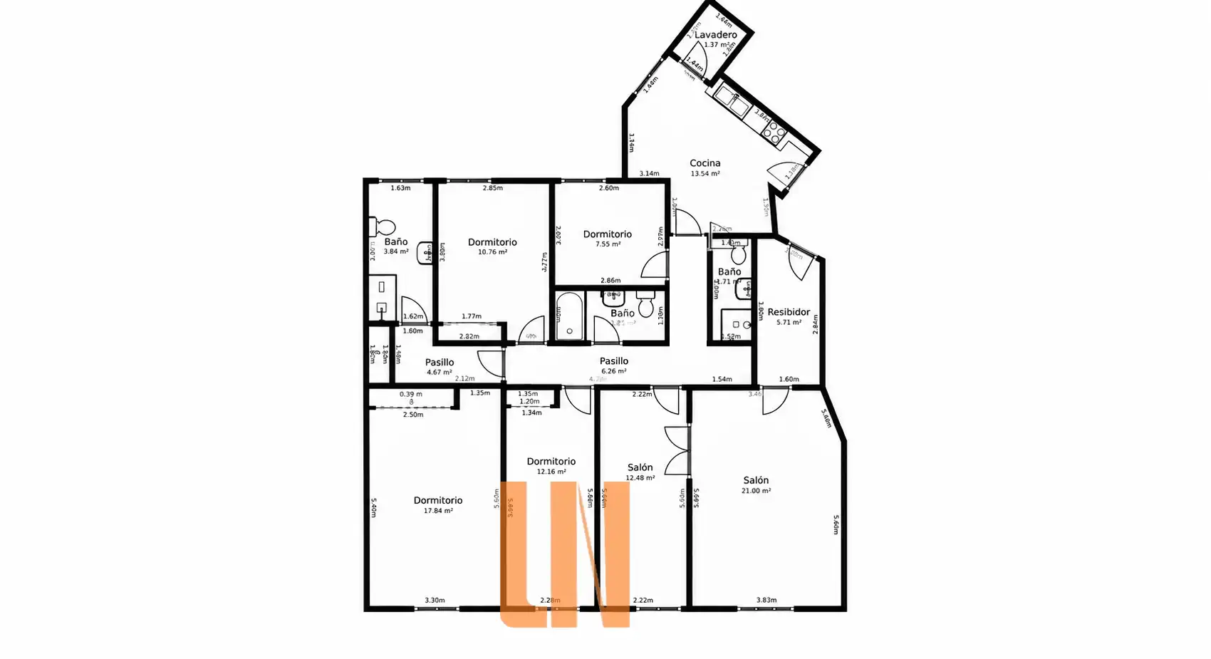 Piso en venta en Avenida Arteixo, 11, Someso - Matogrande