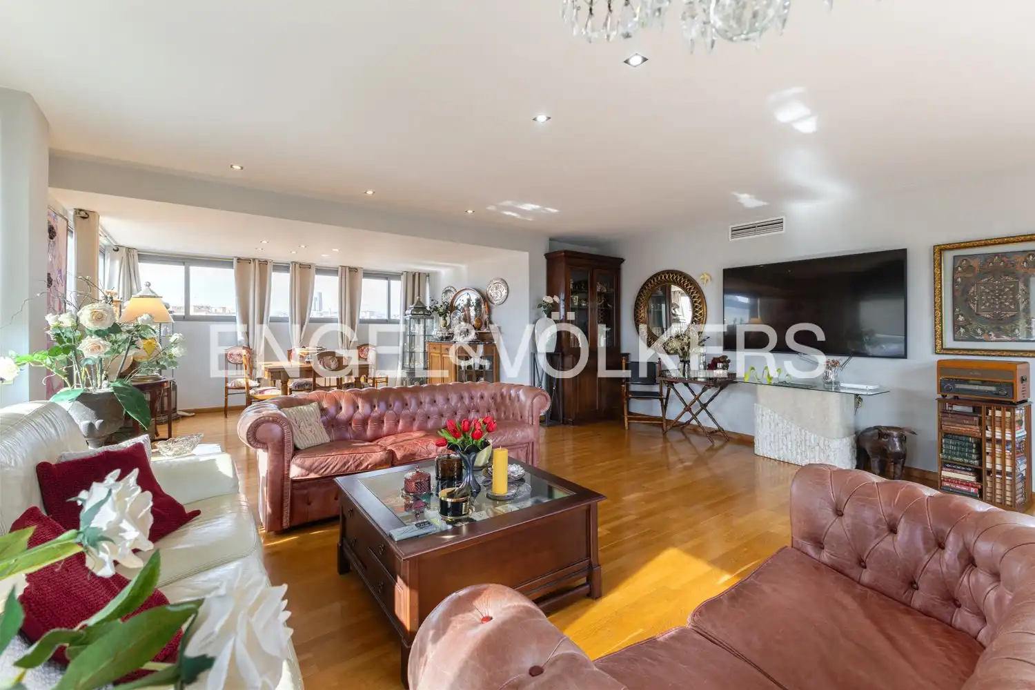 Sala de estar de Ático en venta en Valencia con Aire acondicionado, Calefacción y Jardín privado