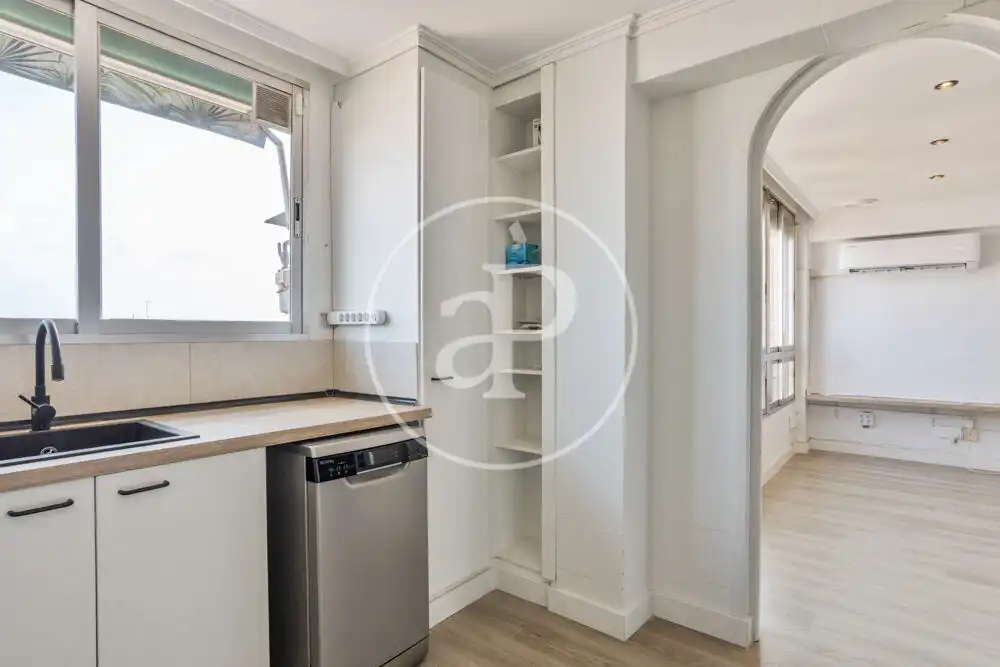 Küche von Wohnung zur Miete in Valencia mit Klimaanlage, Heizung und Haustiere erlaubt
