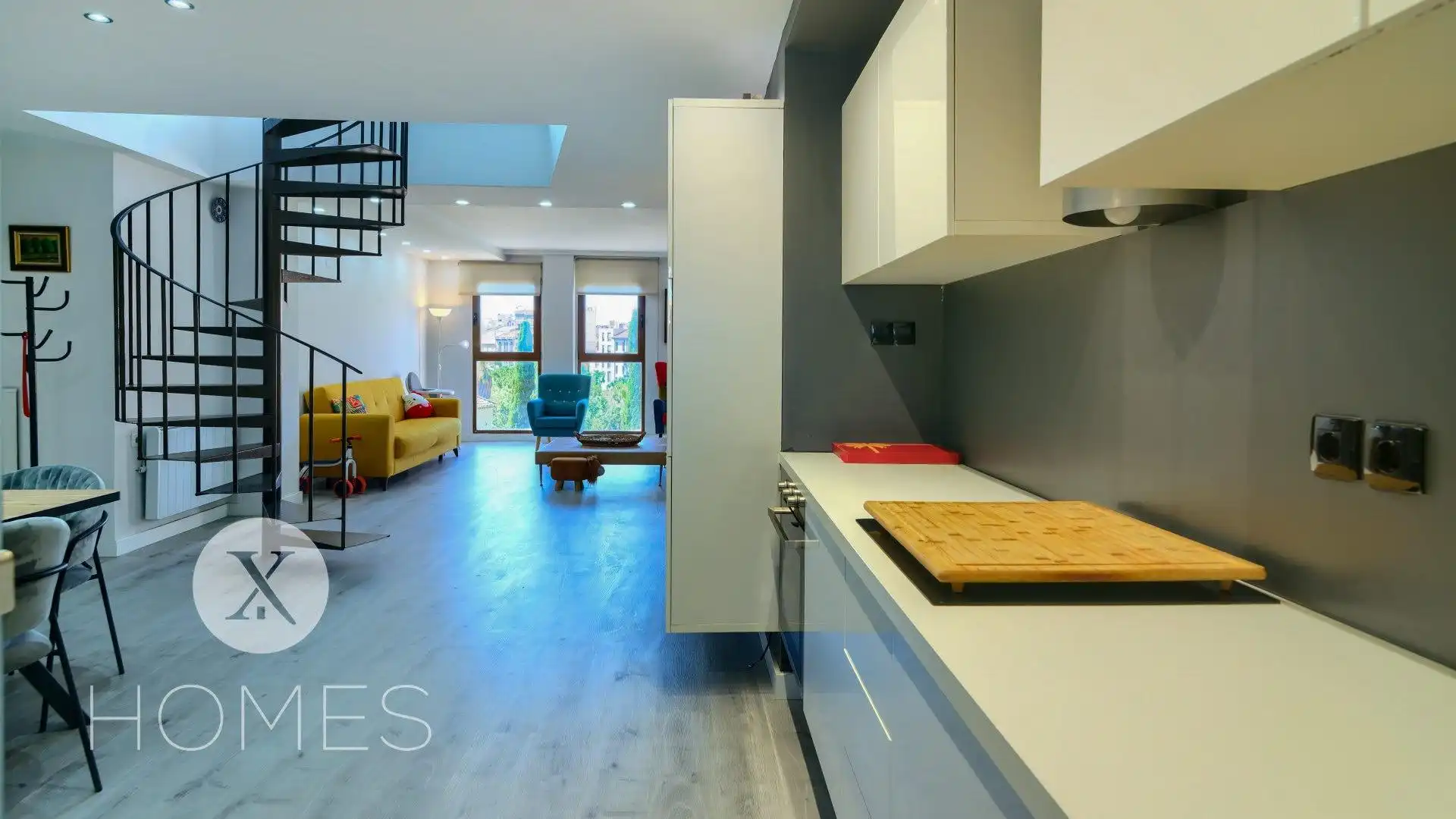 Küche von Maisonette zur Miete in Valencia mit Klimaanlage, Heizung und Möbliert