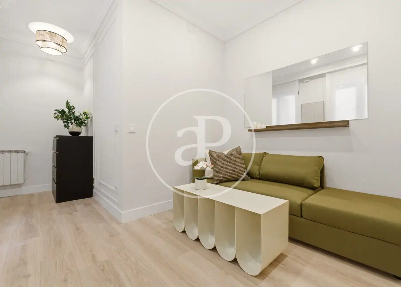 Sala de estar de Piso en venta en  Madrid Capital con Aire acondicionado, Calefacción y Amueblado