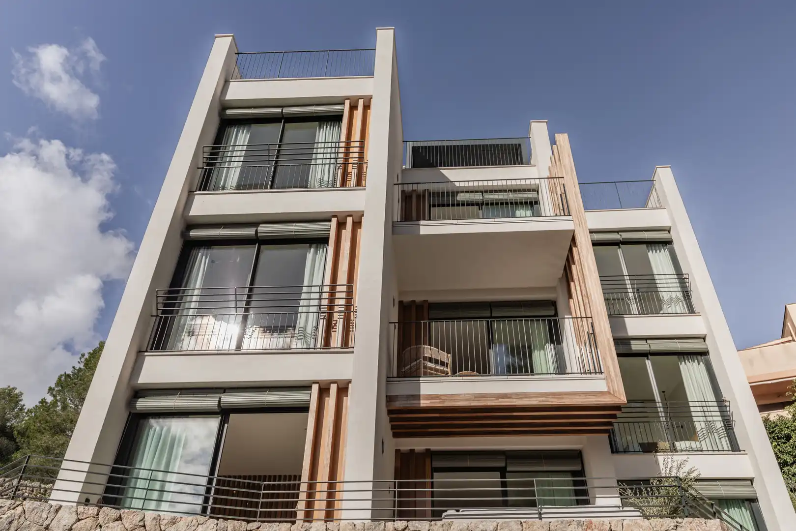 Vista exterior de Àtic en venda en  Palma de Mallorca amb Aire condicionat, Terrassa i Piscina