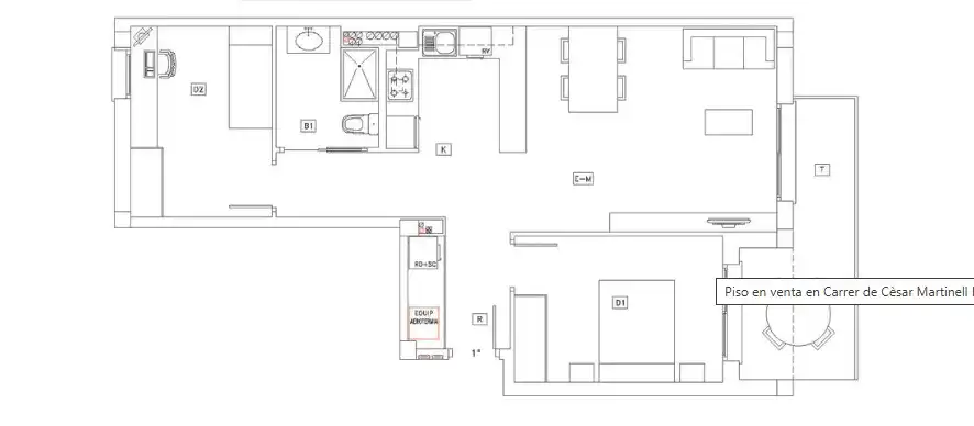 Appartement avec ascenseur à vendre à Carrer de Cèsar Martinell i Brunet 19, imagen 12