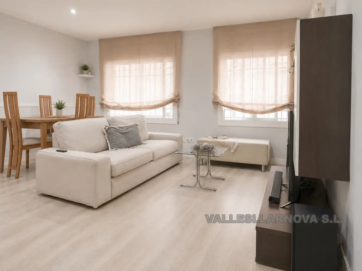 Sala d'estar de Pis en venda en Mollet del Vallès amb Aire condicionat i Parquet