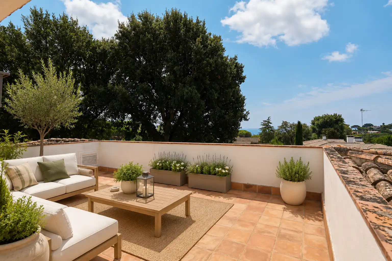 Terraza de Casa o chalet de alquiler en Sant Andreu de Llavaneres con Aire acondicionado, Calefacción y Jardín privado