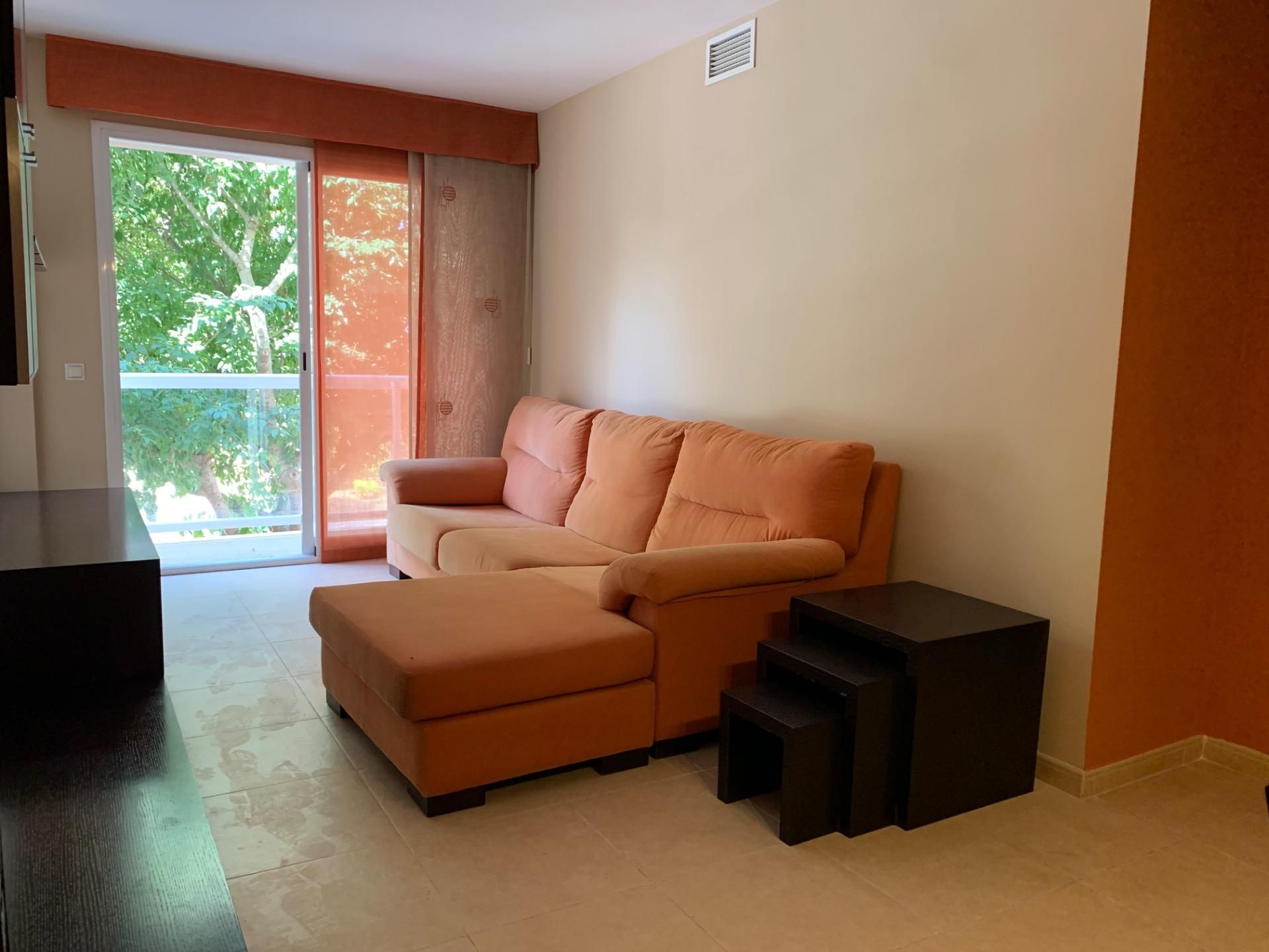 Sala de estar de Piso de alquiler en  Palma de Mallorca con Aire acondicionado, Calefacción y Balcón