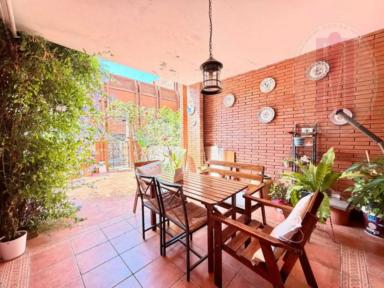 Terraza de Casa adosada en venta en Sitges con Aire acondicionado, Calefacción y Jardín privado