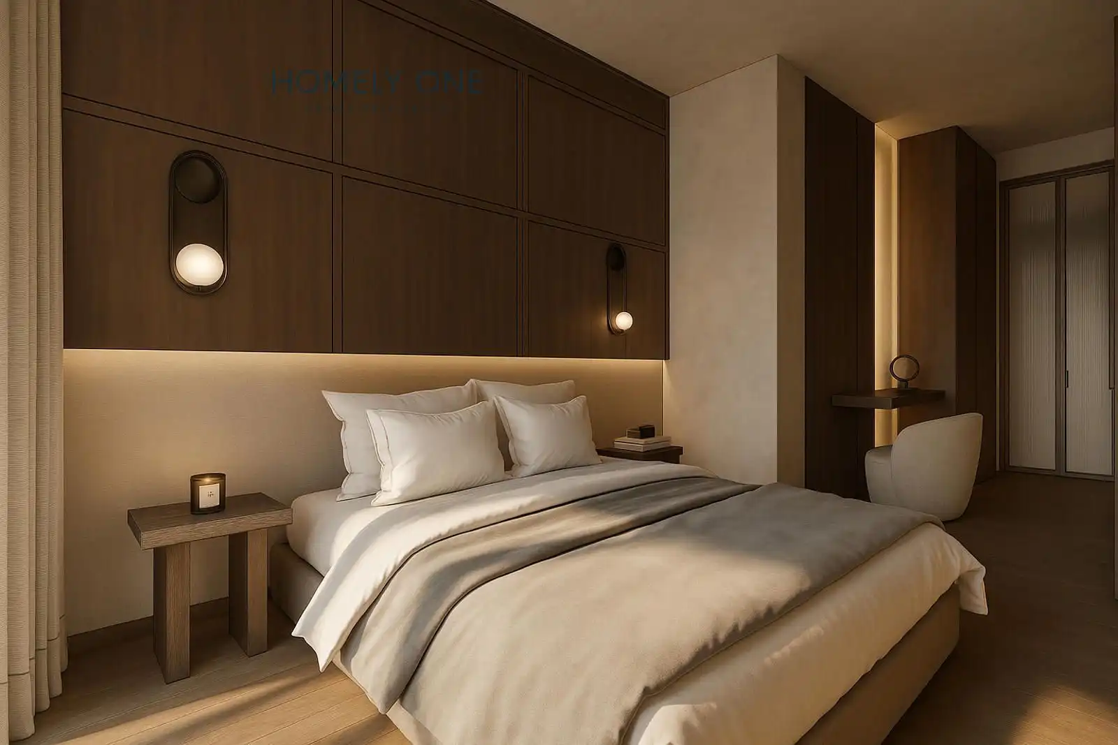 Schlafzimmer von Wohnung zum Verkauf in Madrid mit Klimaanlage, Heizung und Terrasse