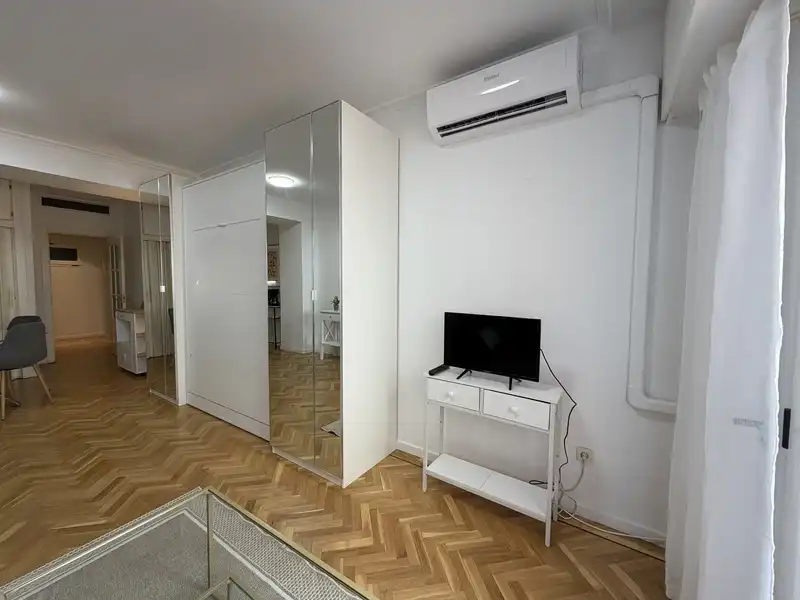 Living room of Study for rent in Madrid  with Air Conditioner and Furnished