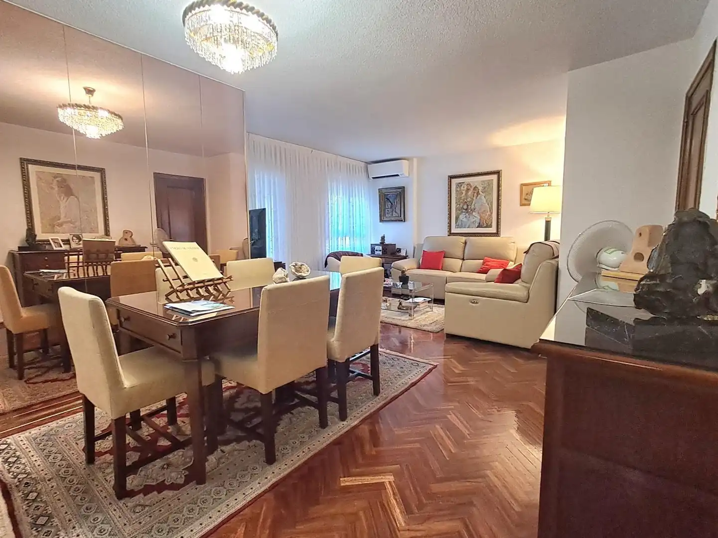 Living room of Flat for sale in Madrid  with Air Conditioner, Heating and Private garden