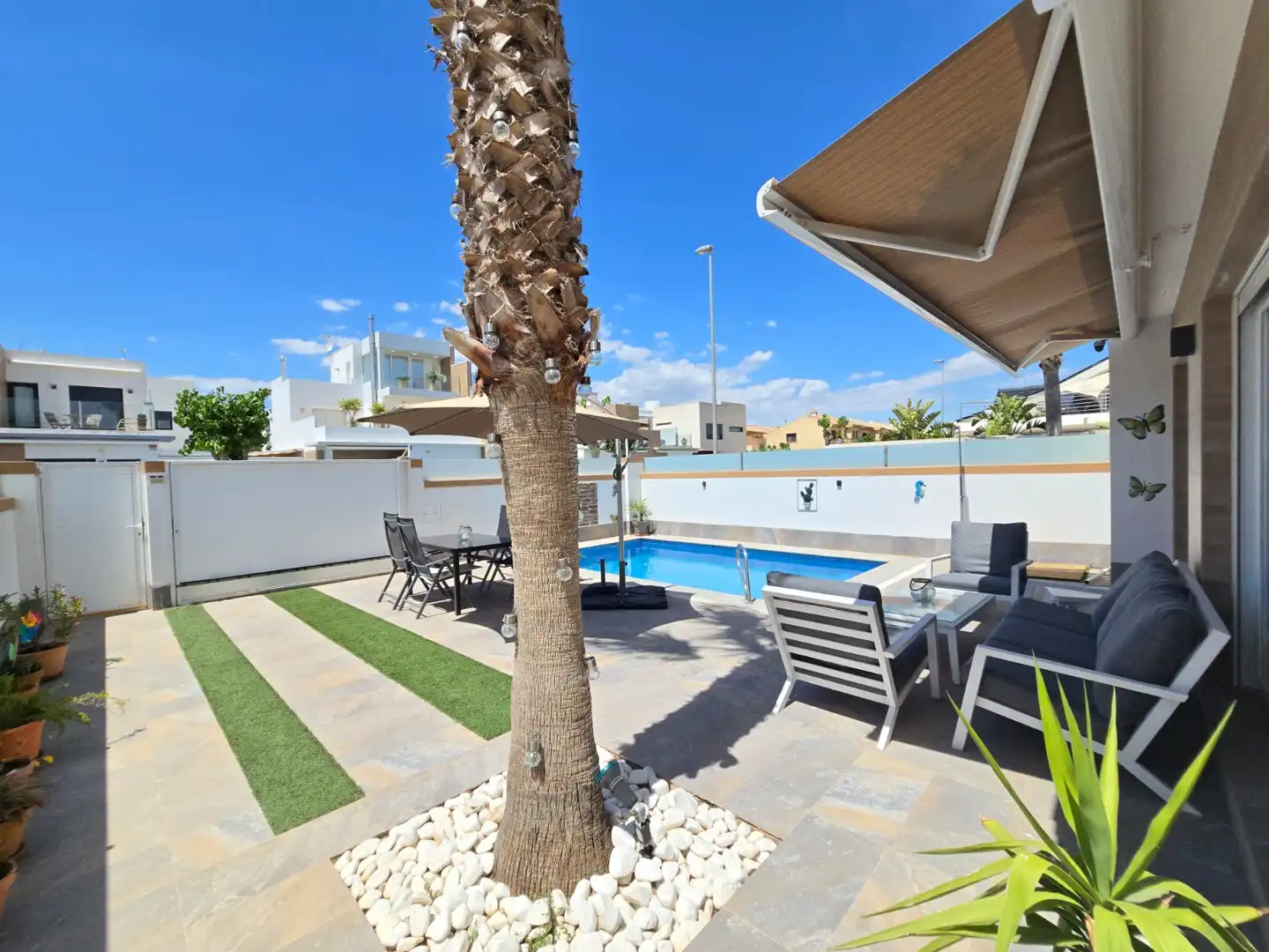 Piscina de Casa o chalet en venta en Pilar de la Horadada con Aire acondicionado, Terraza y Trastero