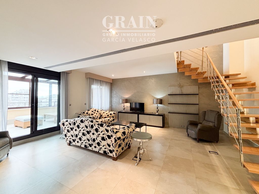 Living room of Attic for sale in  Albacete Capital  with Air Conditioner, Heating and Terrace