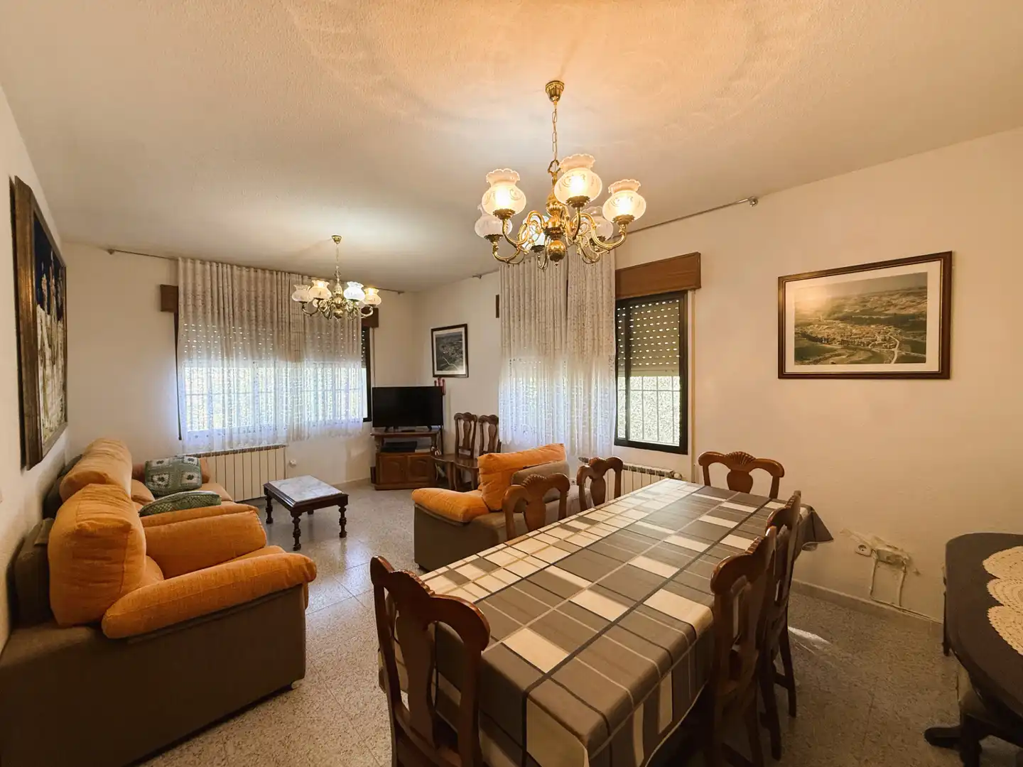 Wohnzimmer von Haus oder Chalet zum Verkauf in Colmenar de Oreja mit Heizung, Privatgarten und Terrasse