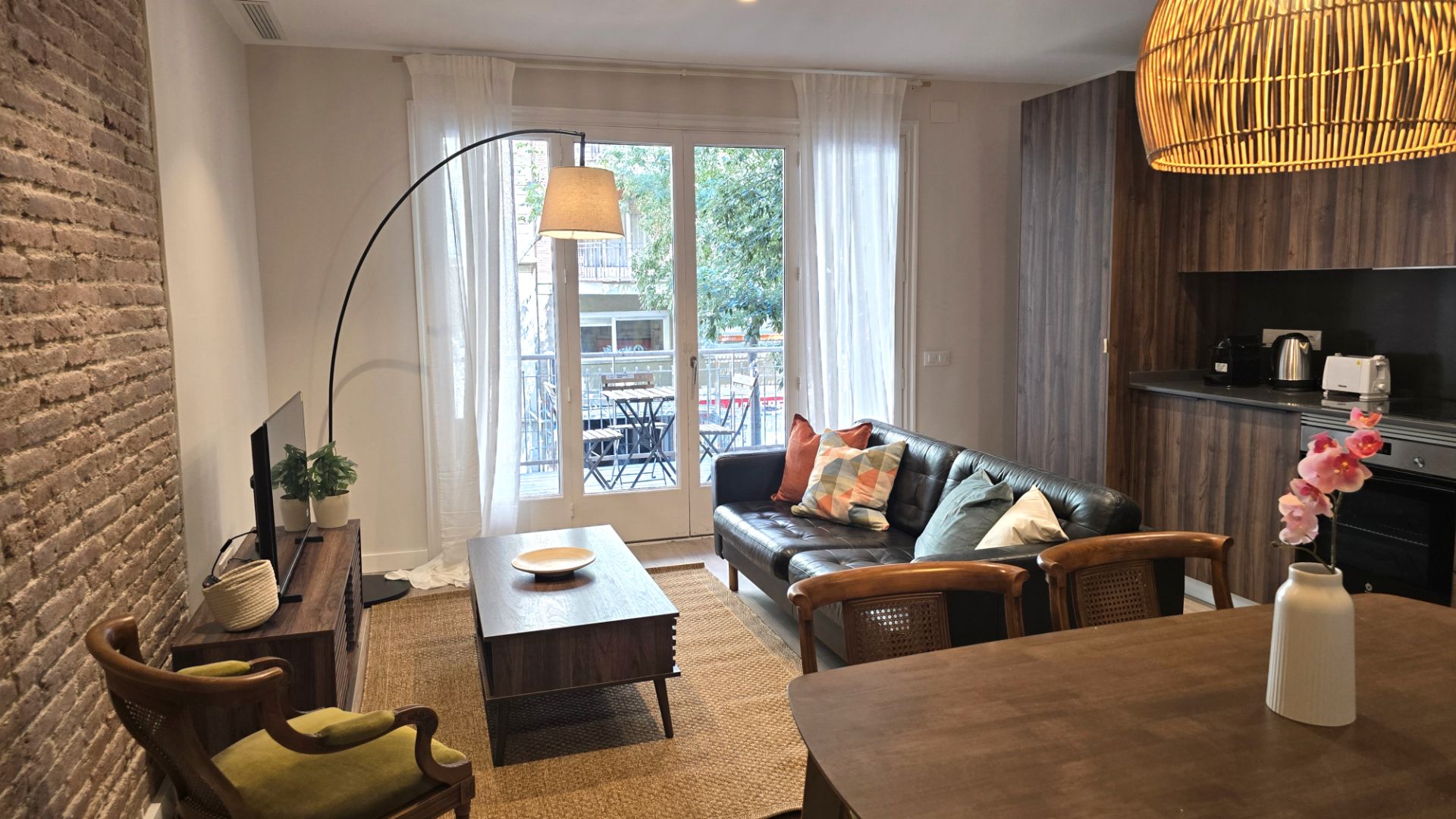 Living room of Apartment to rent in  Barcelona Capital  with Air Conditioner, Heating and Furnished