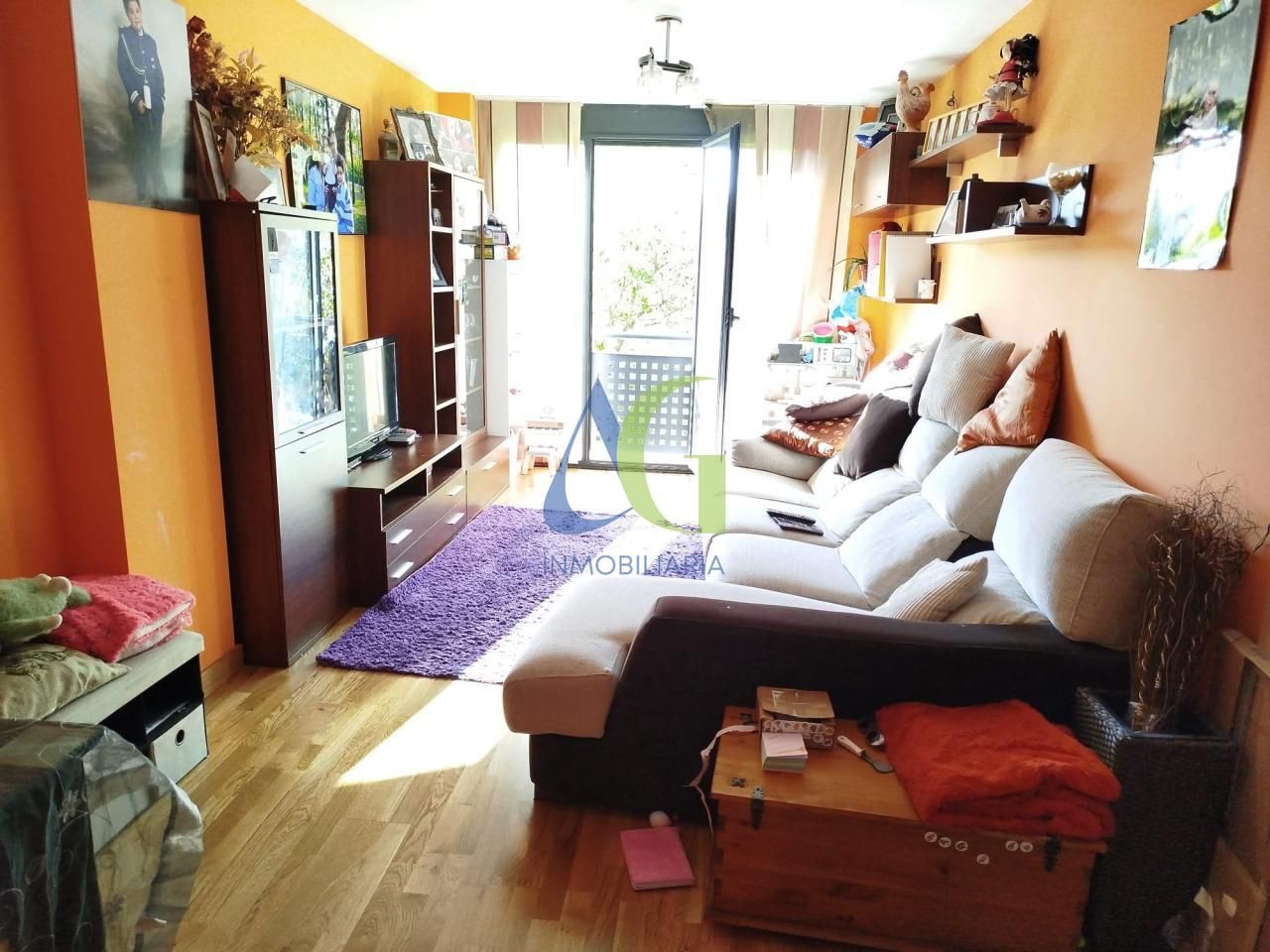 Living room of Flat for sale in León Capital   with Heating, Parquet flooring and Terrace