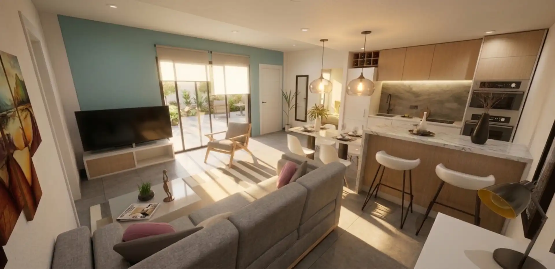 Sala d'estar de Casa o xalet en venda en Torre-Pacheco amb Calefacció, Jardí privat i Terrassa