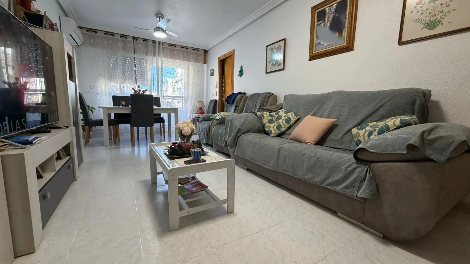 Living room of Flat for sale in Águilas  with Air Conditioner and Balcony