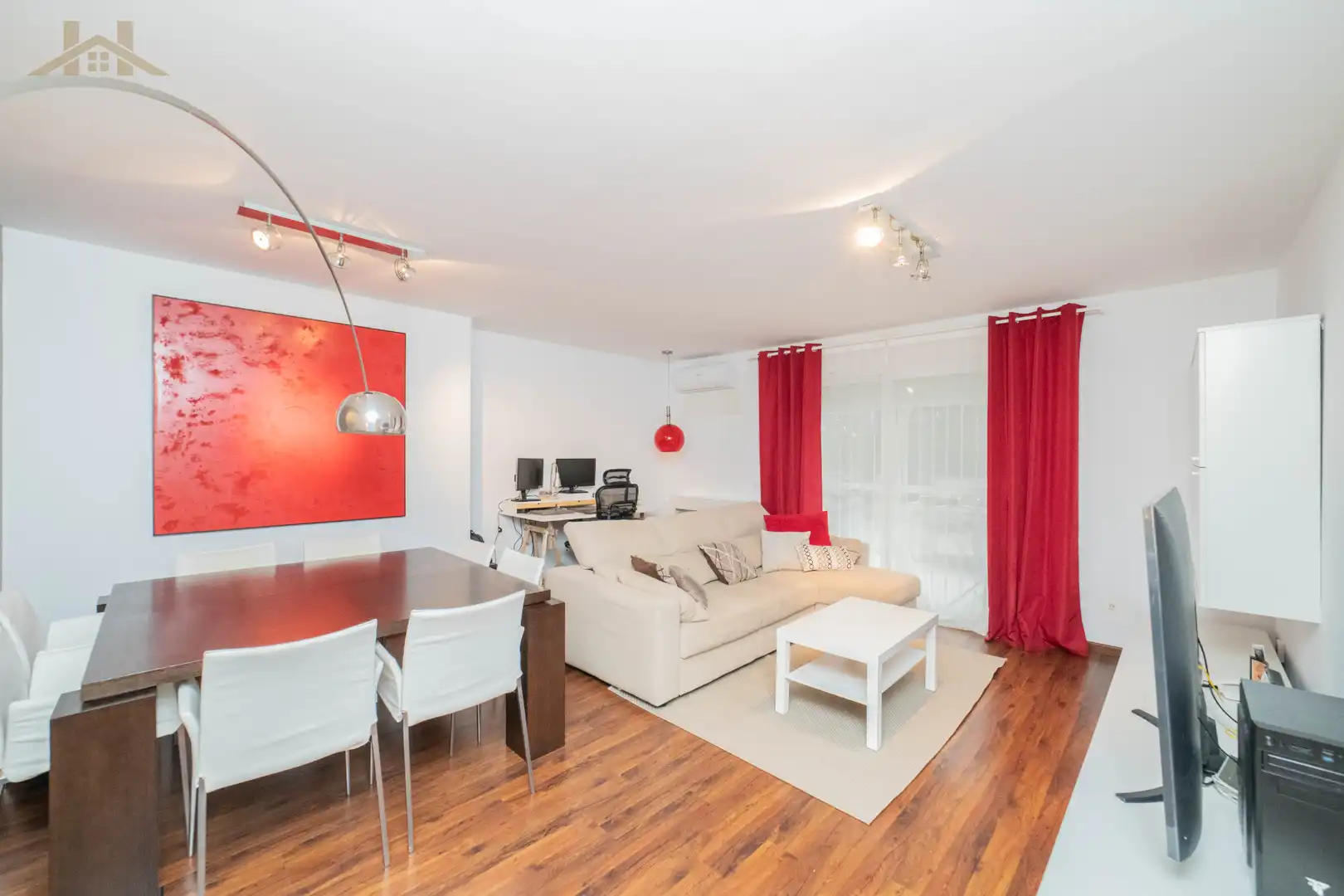 Living room of Flat for sale in Arroyomolinos (Madrid)  with Air Conditioner, Heating and Private garden