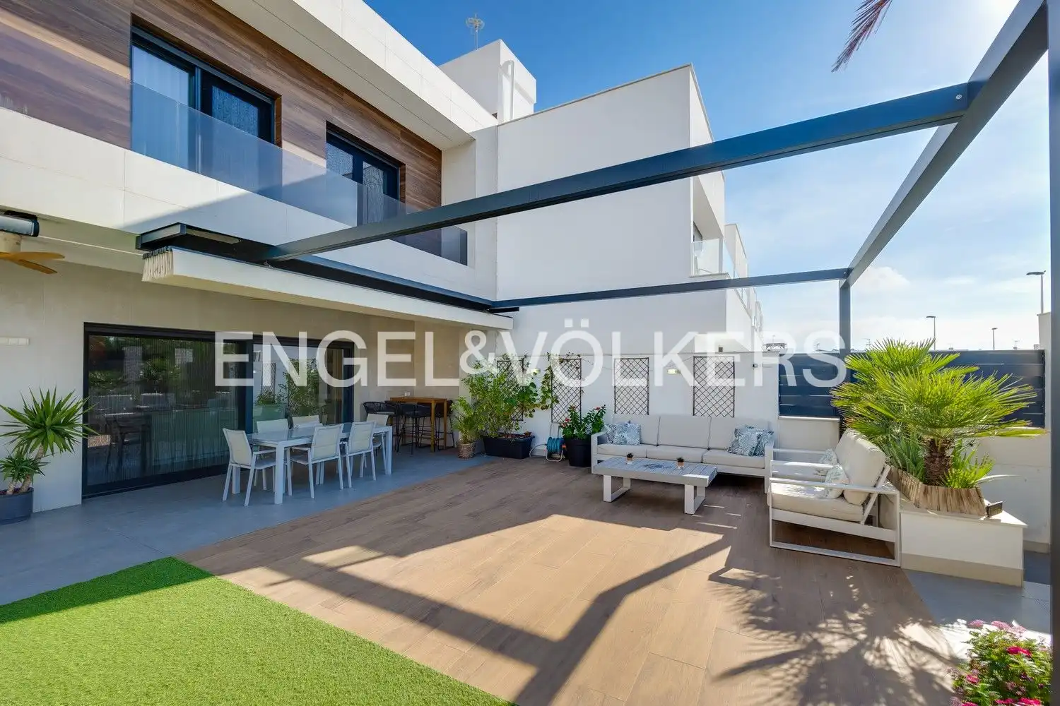 Terraza de Casa o chalet en venta en San Pedro del Pinatar con Aire acondicionado, Calefacción y Jardín privado