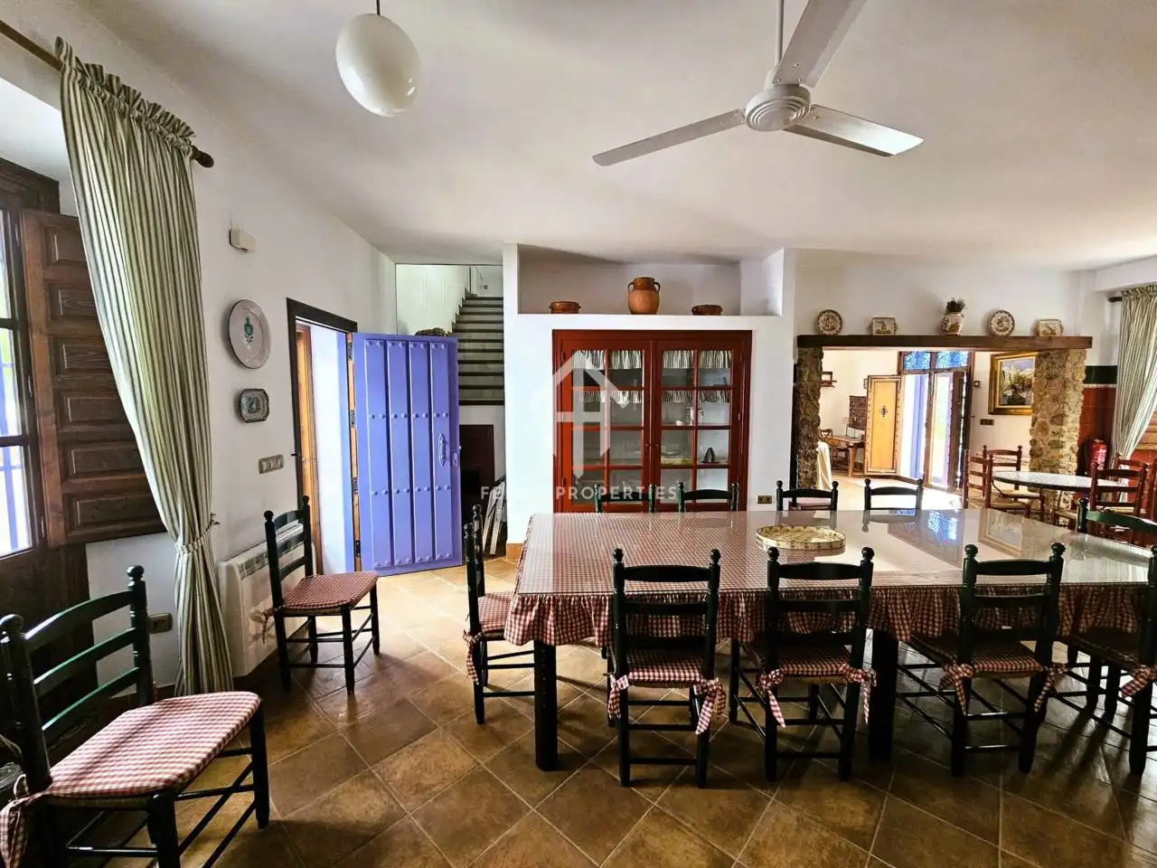 Dining room of Houses for sale in Villanueva de Tapia  with Air Conditioner, Heating and Private garden