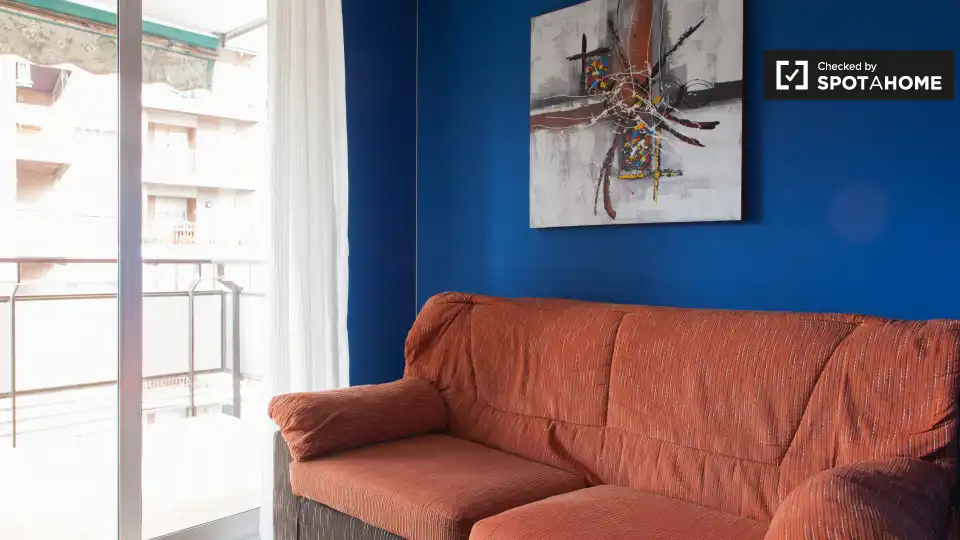 Bedroom of Flat for share in Alcalá de Henares  with Air Conditioner, Terrace and Furnished