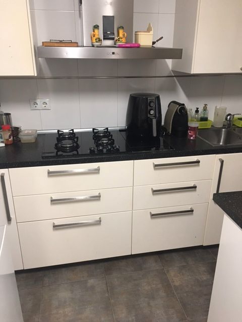 Kitchen of Flat for sale in Girona Capital  with Heating, Oven and Balcony