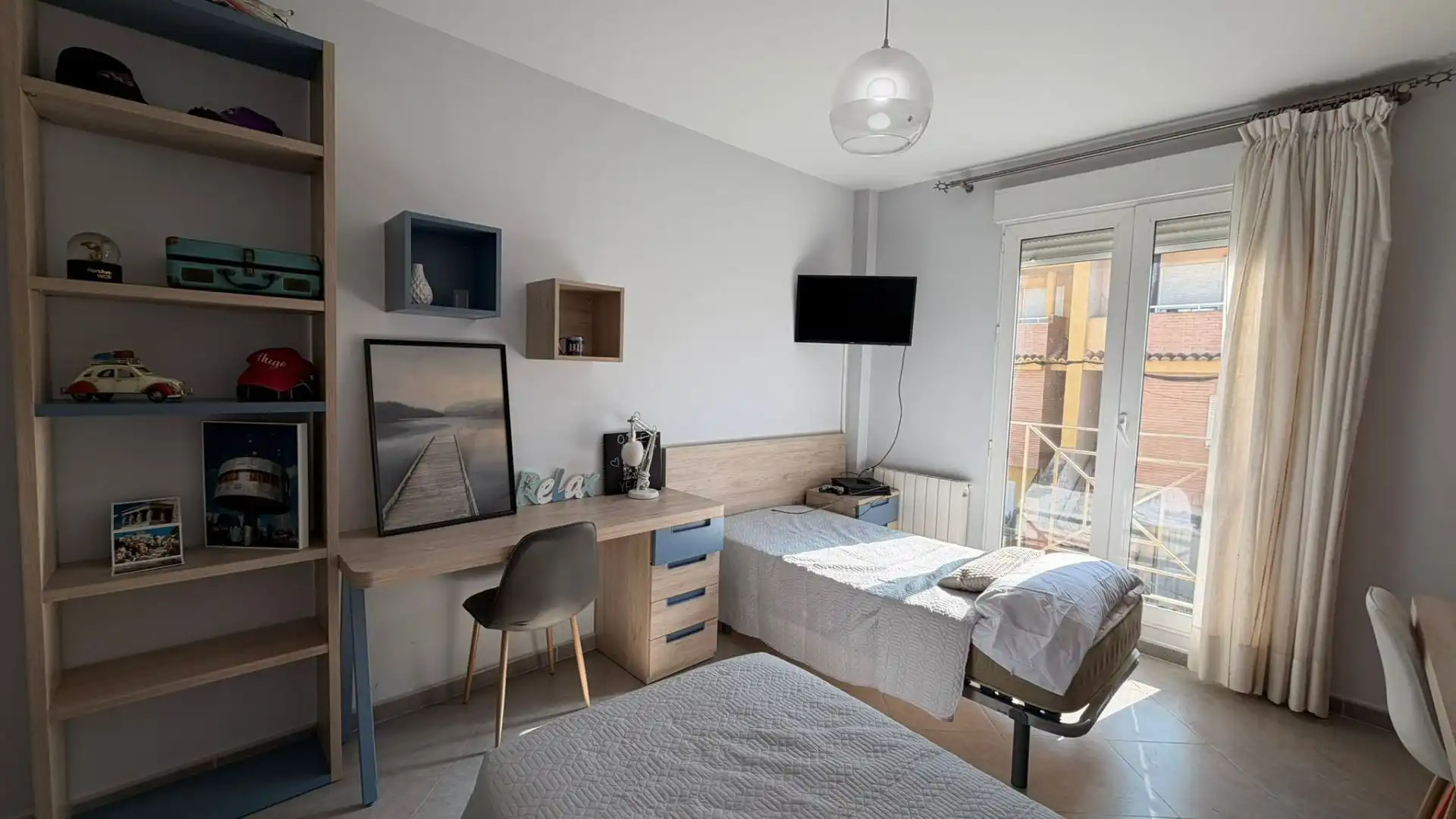 Schlafzimmer von Einfamilien-Reihenhaus zum Verkauf in Villanueva de Castellón mit Klimaanlage und Abstellraum