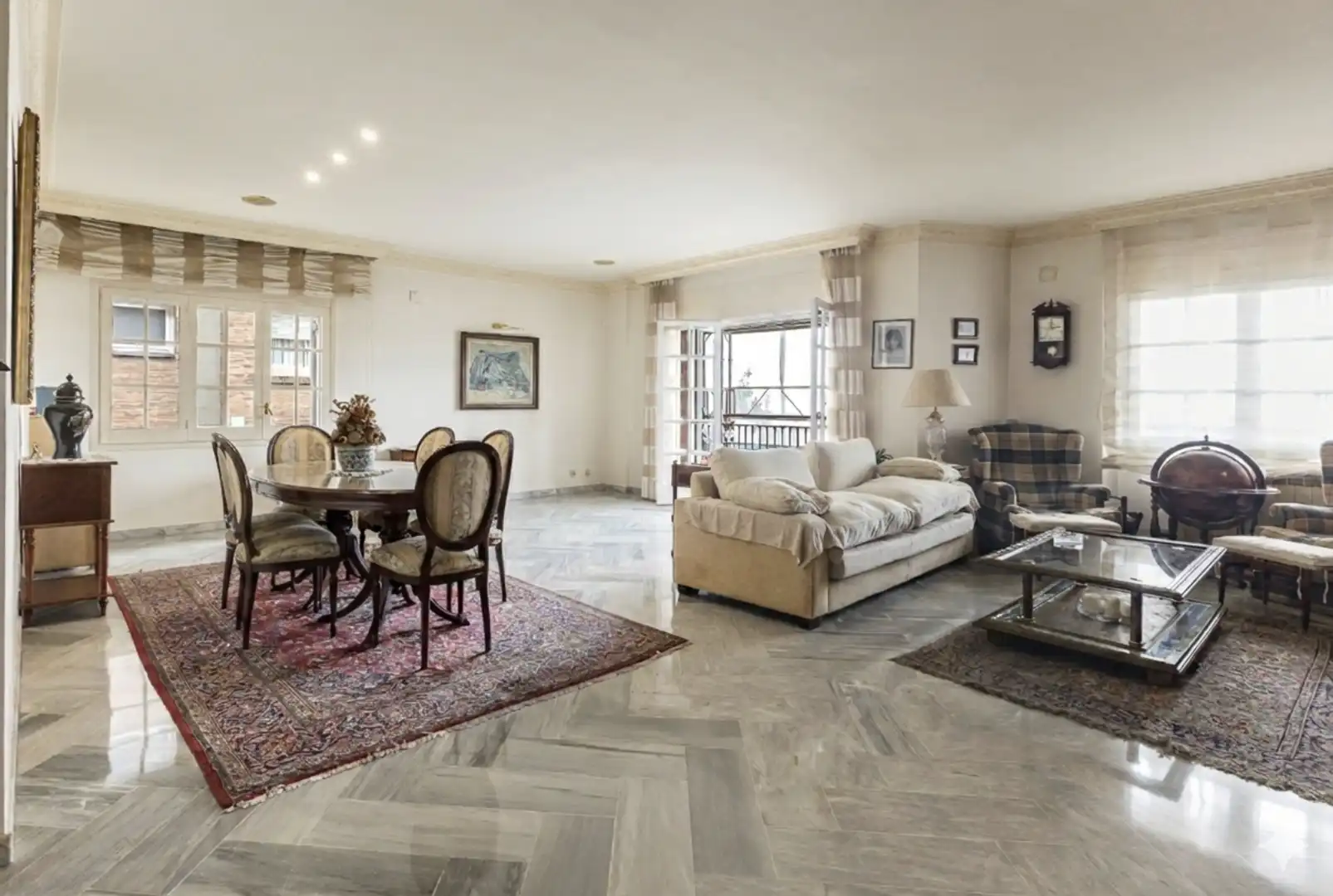 Sala de estar de Piso en venta en Barcelona con Calefacción, Jardín privado y Terraza