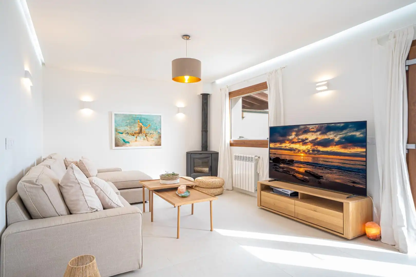 Living room of Houses for sale in  Palma de Mallorca  with Air Conditioner, Heating and Private garden