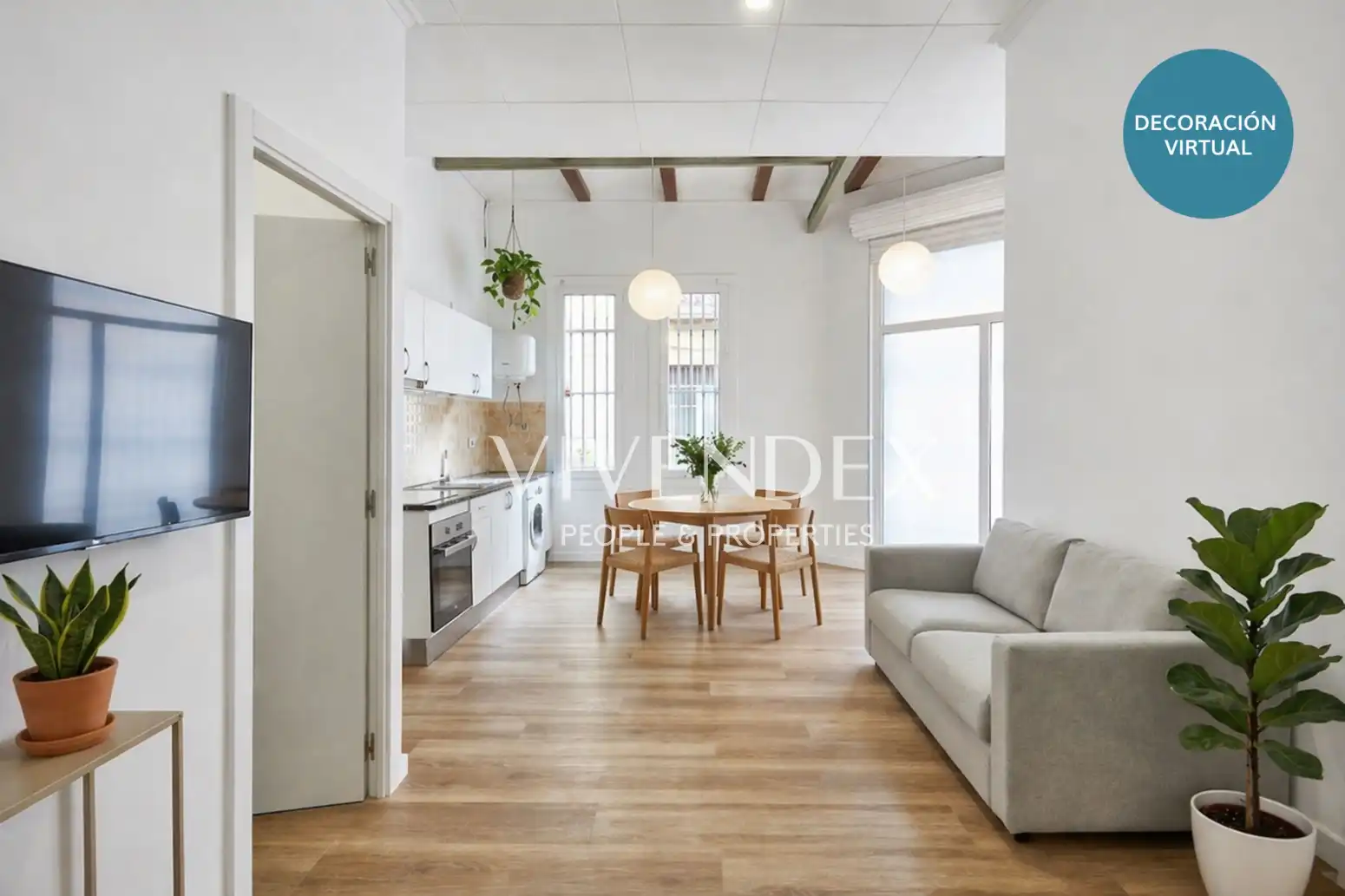 Exterior view of Flat for sale in L'Hospitalet de Llobregat  with Parquet flooring