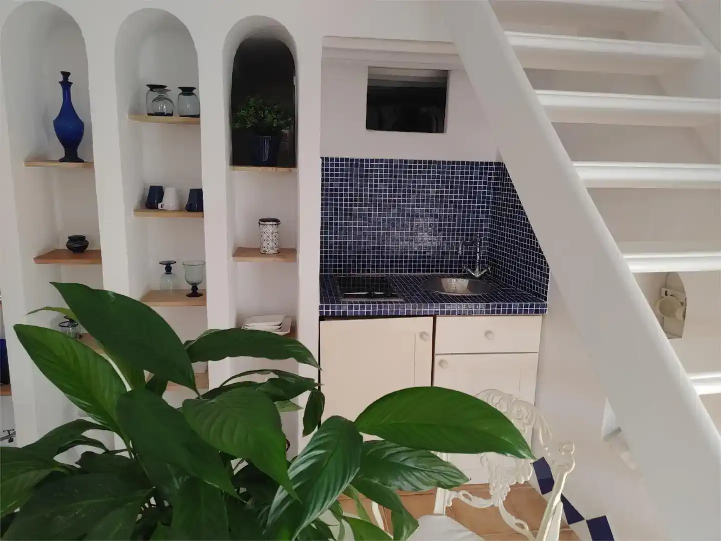 Küche von Wohnung zur Miete in  Palma de Mallorca mit Möbliert, Waschmaschine und Fernseher