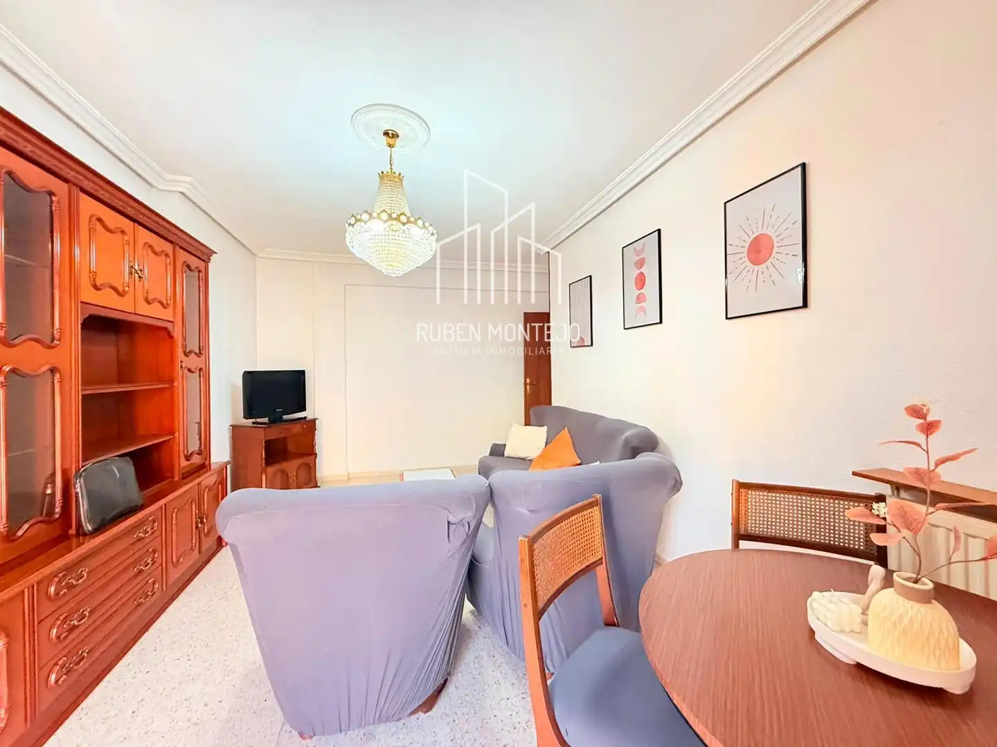 Sala de estar de Piso de alquiler en Salamanca con Calefacción, Terraza y Amueblado