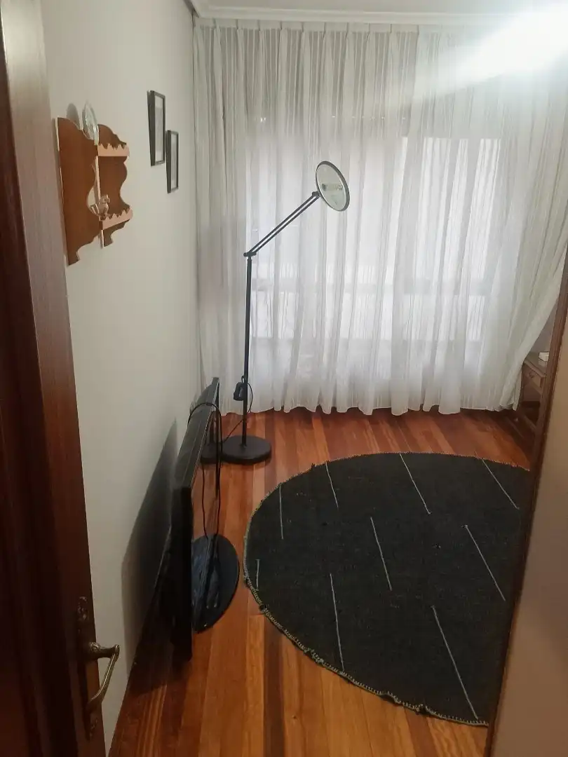 Sala de estar de Piso de alquiler en Oviedo  con Calefacción, Parquet y Amueblado