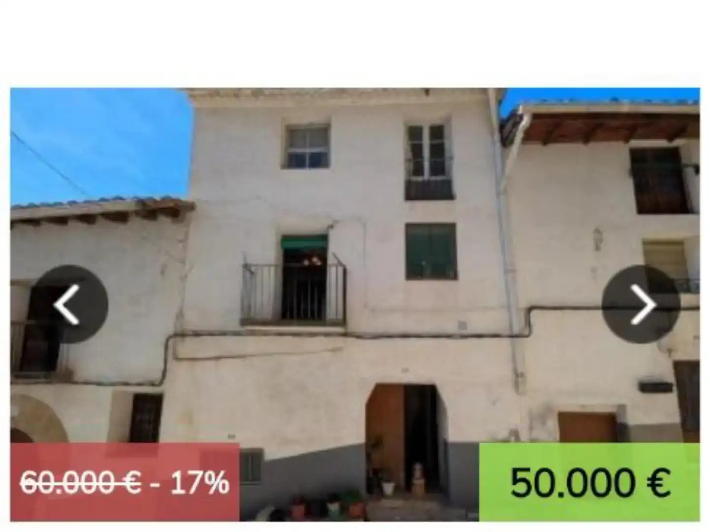 Außenansicht von Wohnung zur Miete in Peñarroya de Tastavins mit Möbliert und Balkon