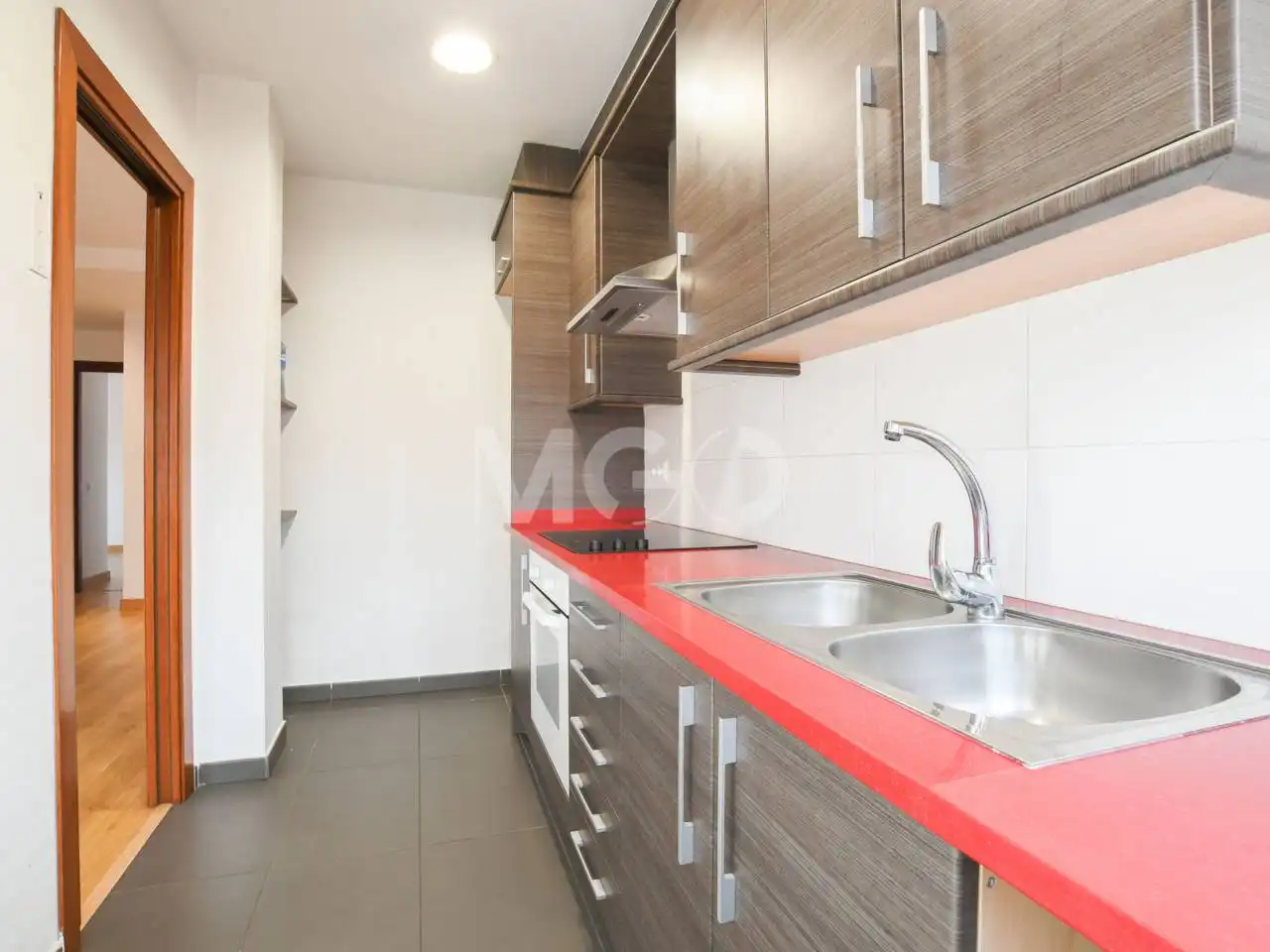 Küche von Wohnung zum Verkauf in Manlleu mit Heizung, Parkett und Terrasse