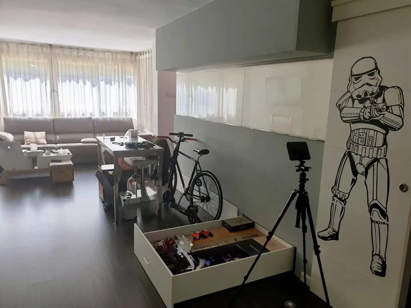 Sala d'estar de Apartament en venda en Finestrat amb Jardí privat i Piscina