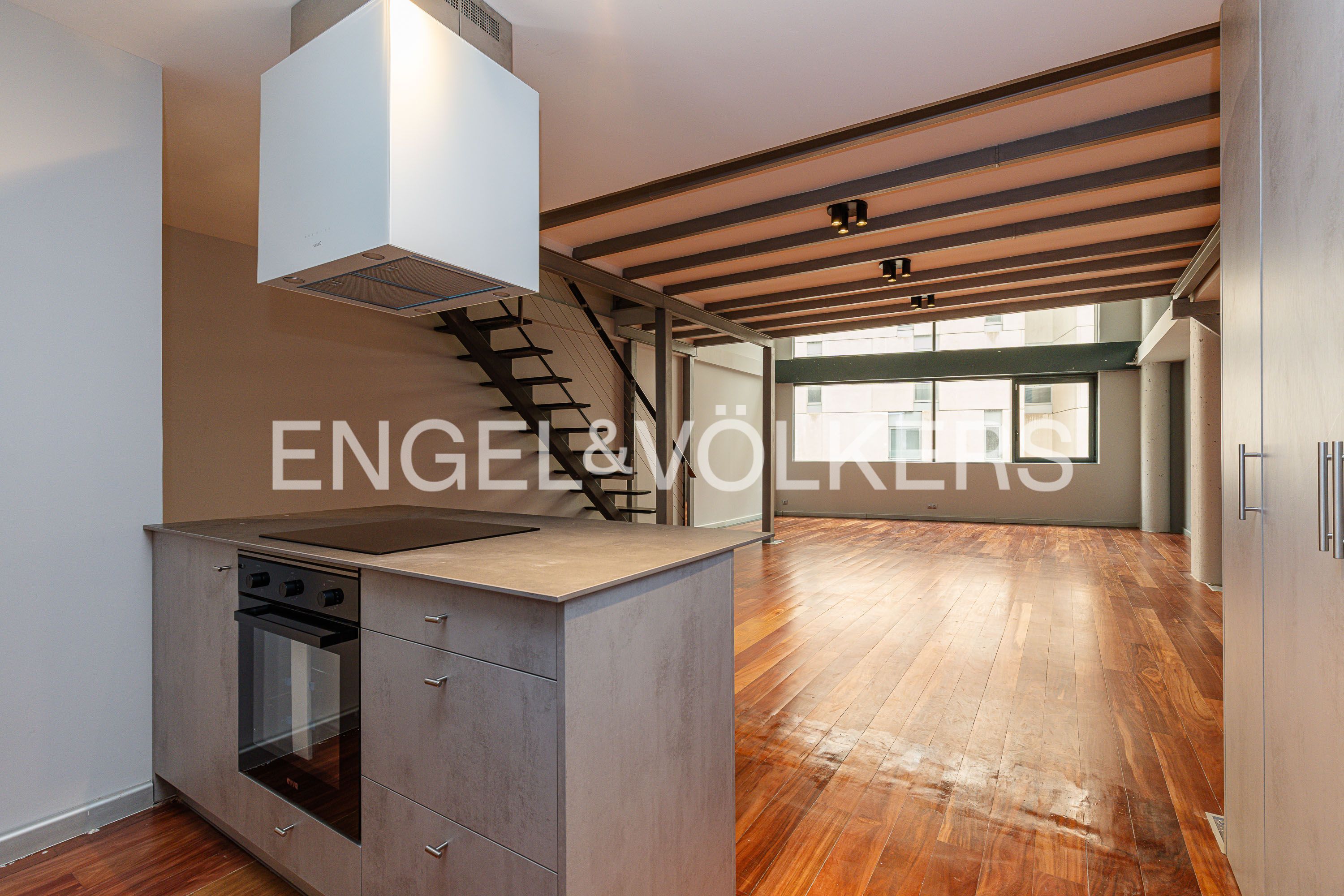 Kitchen of Loft to rent in  Madrid Capital  with Air Conditioner and Heating