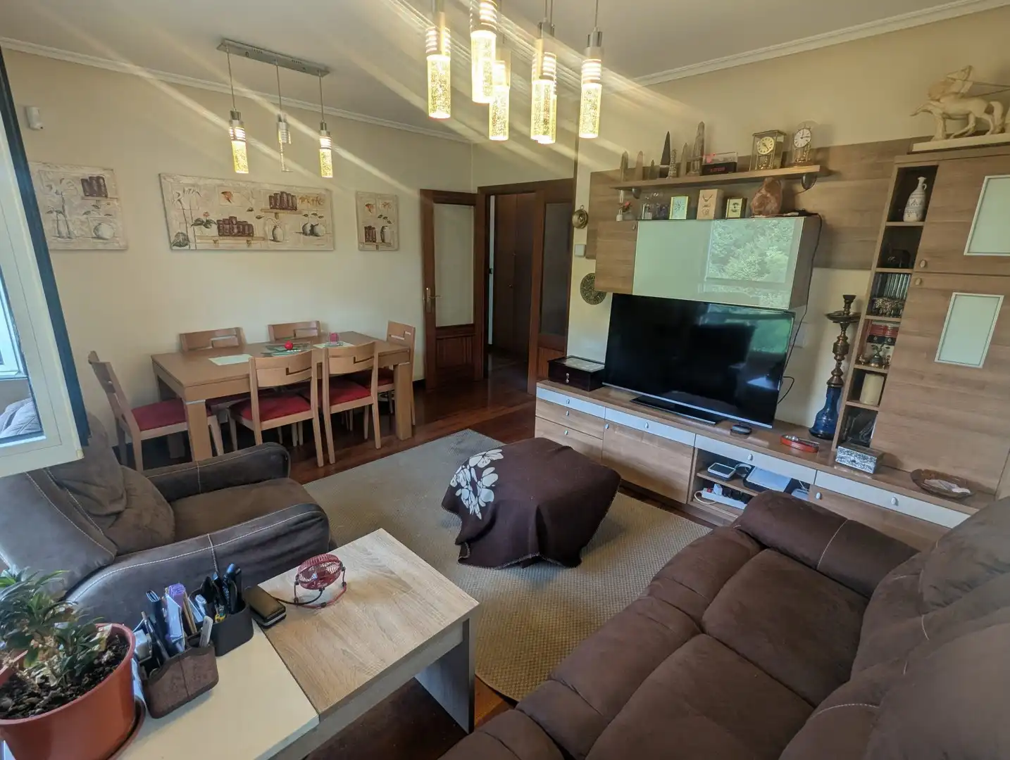 Living room of Flat for sale in Bilbao   with Storage room and Furnished