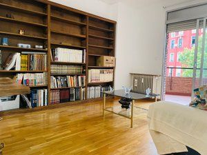 Living room of Flat for sale in  Madrid Capital  with Air Conditioner, Heating and Parquet flooring