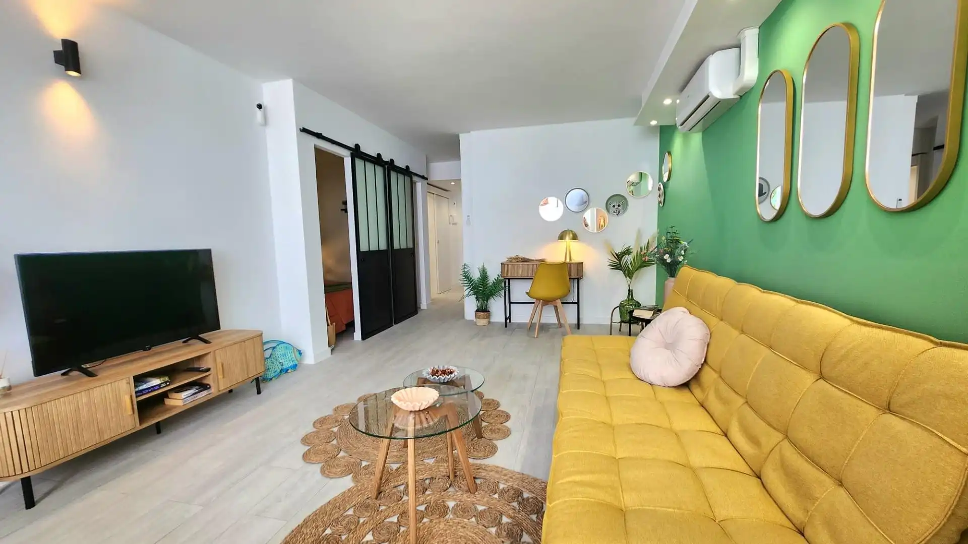 Wohnzimmer von Wohnungen zur Miete in San Miguel de Abona mit Klimaanlage, Möbliert und Balkon