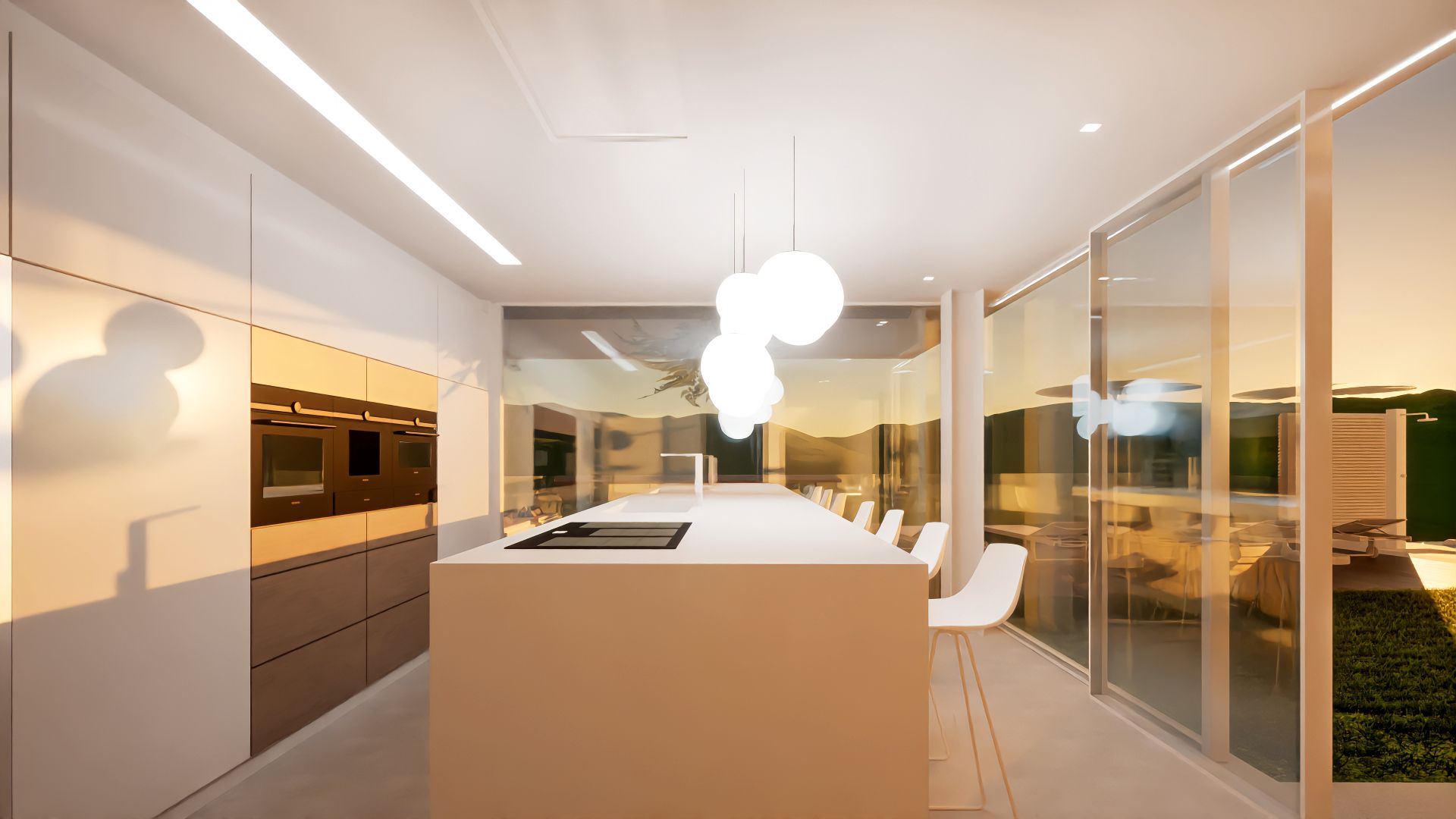 Kitchen of House or chalet for sale in San Bartolomé de Tirajana  with Air Conditioner, Private garden and Terrace