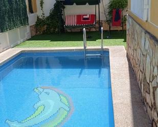 Swimming pool of House or chalet for sale in Balazote  with Air Conditioner, Terrace and Swimming Pool