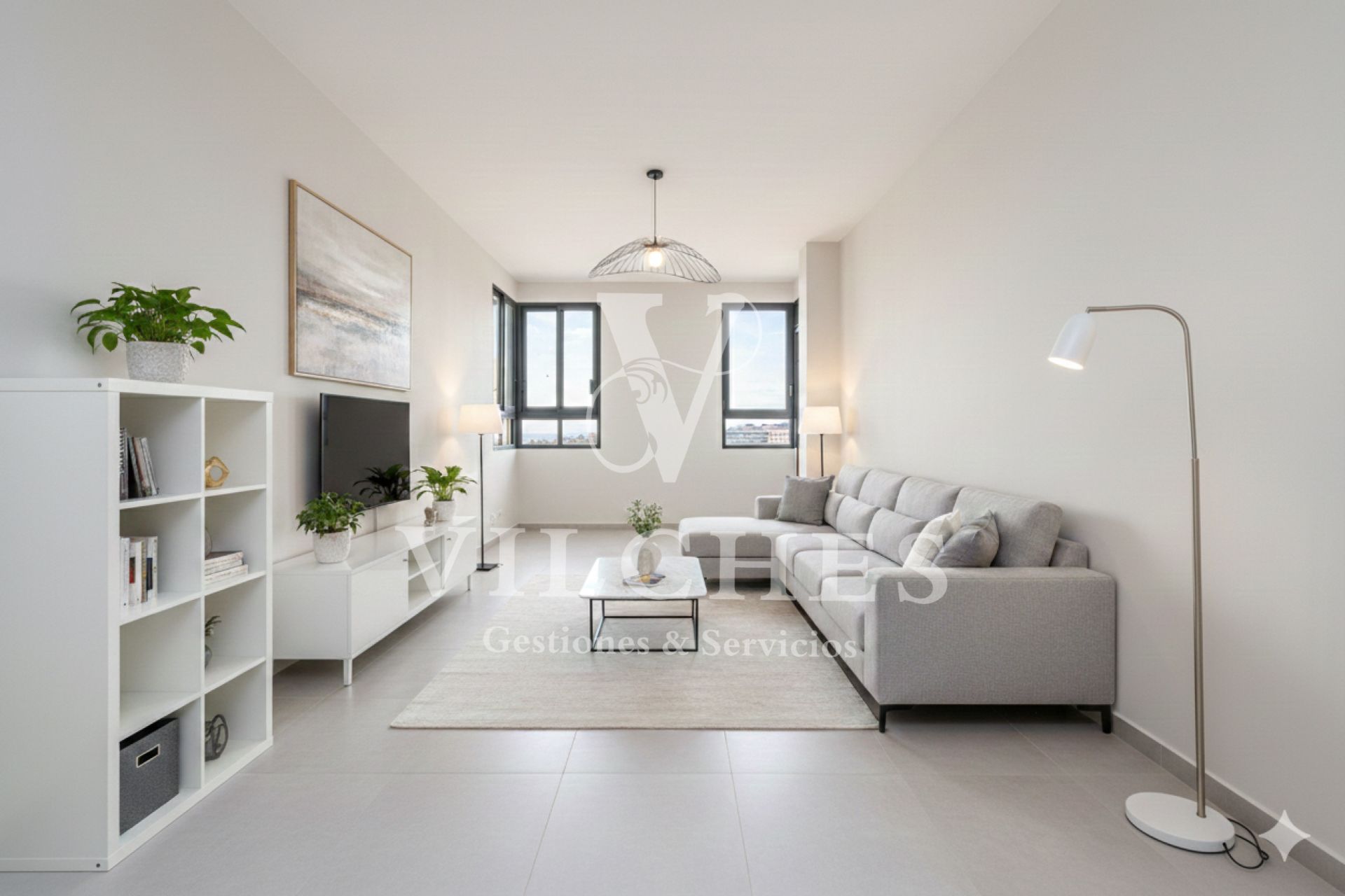 Sala de estar de Piso en venta en Las Palmas de Gran Canaria con Balcón