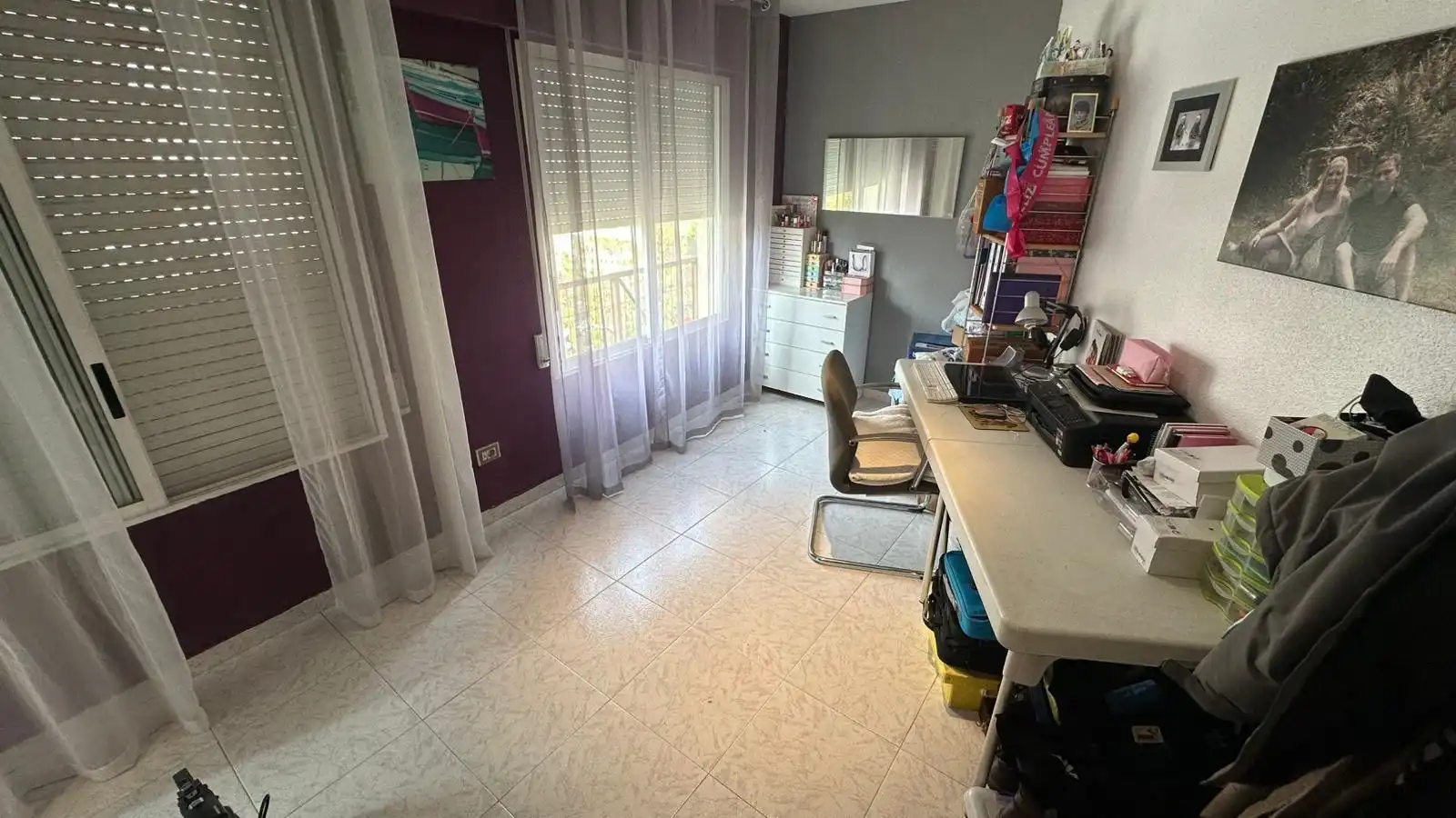 Schlafzimmer von Wohnungen zum Verkauf in Castellón de la Plana / Castelló de la Plana mit Abstellraum, Möbliert und Balkon
