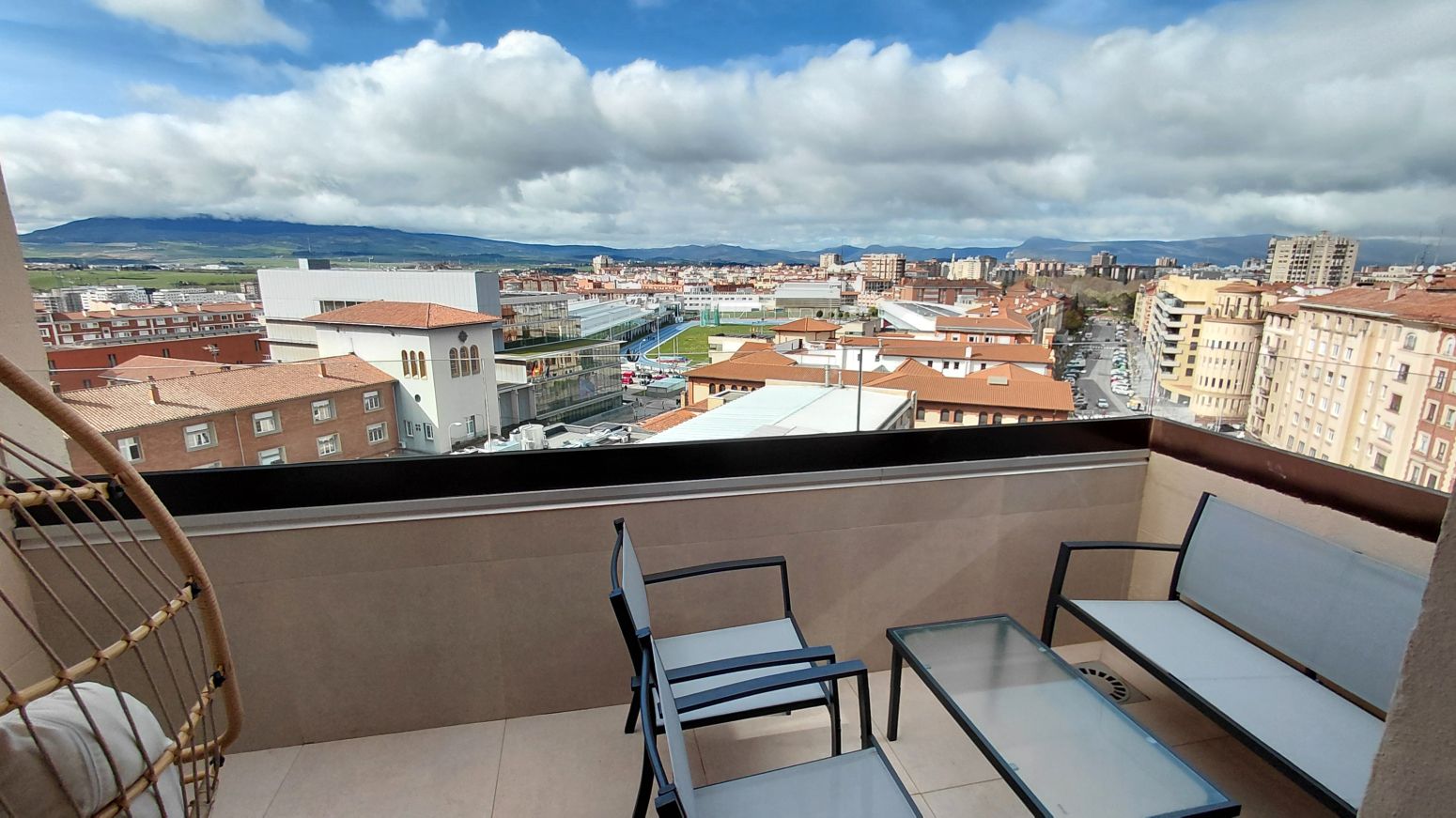 Terrace of Attic for rent in  Pamplona / Iruña  with Heating, Terrace and Storage room