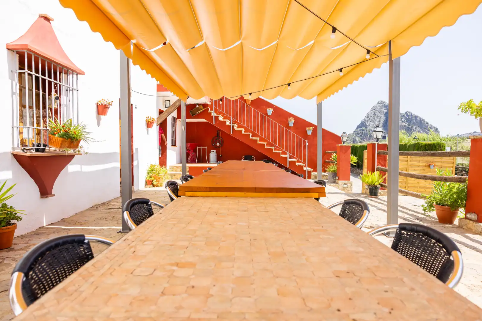 Terraza de Finca rústica en venta en Montejaque con Aire acondicionado, Jardín privado y Terraza