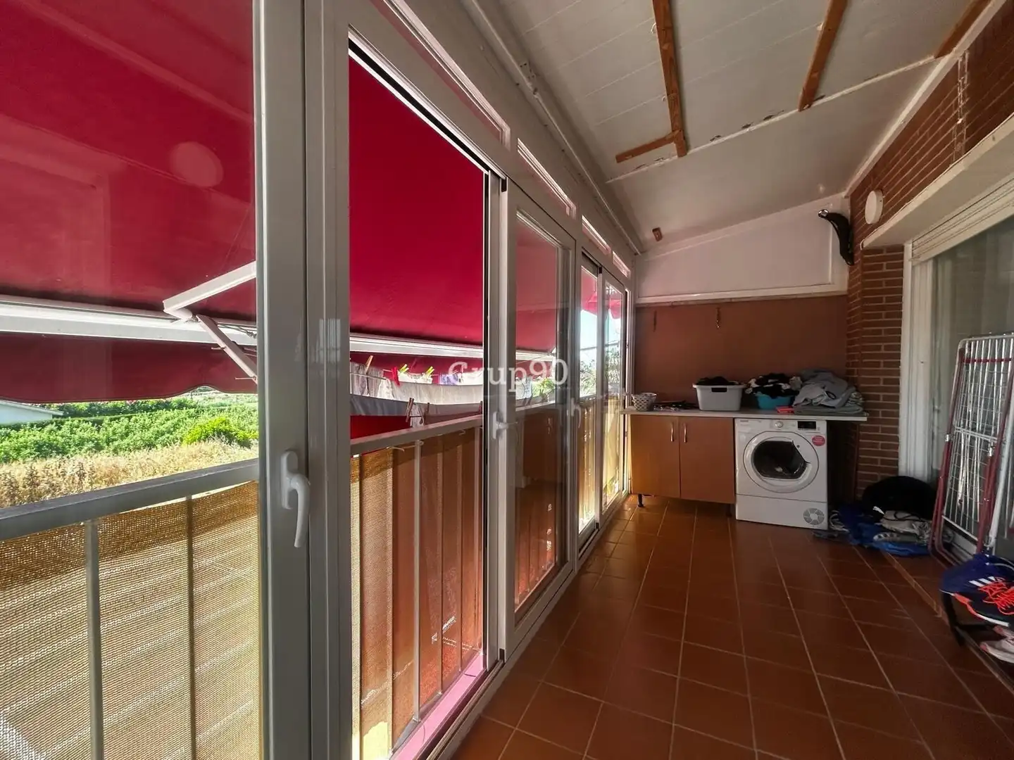 Terraza de Casa adosada en venta en Puigverd de Lleida con Aire acondicionado, Calefacción y Parquet